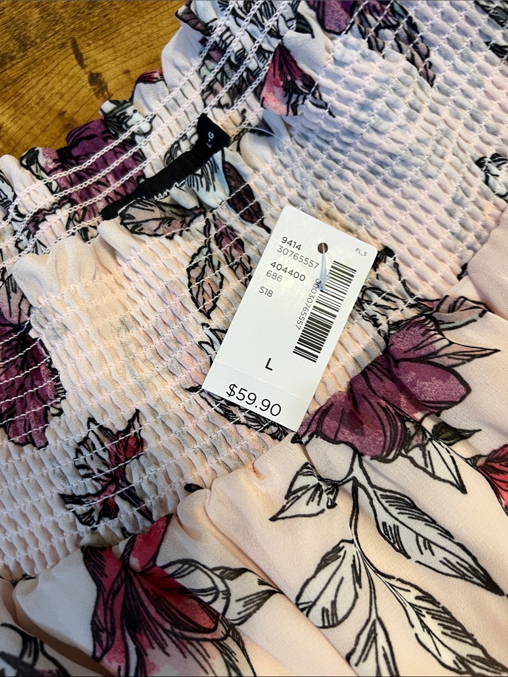 reitmans Pink Floral Off-Shoulder Dress NWT - Picture 3 of 5